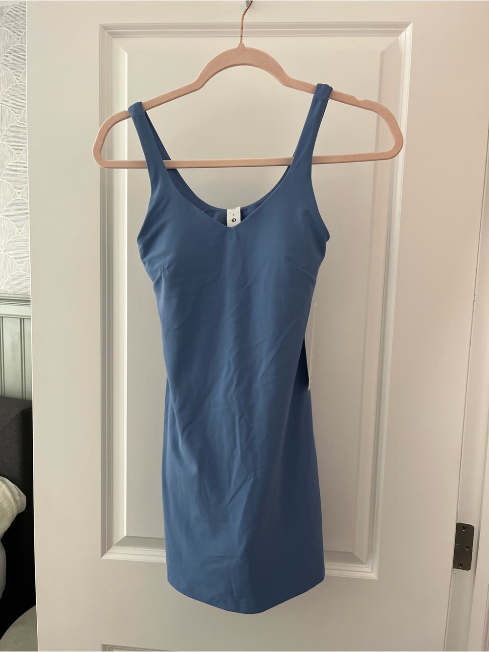 lululemon athletica Dusty Blue Align Dress with Sleek Liner
